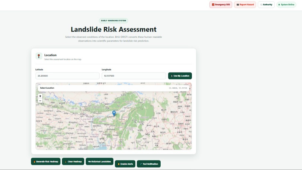 BHUDRISTI-AI-Powered Landslide Risk Intelligence & Early Warning System